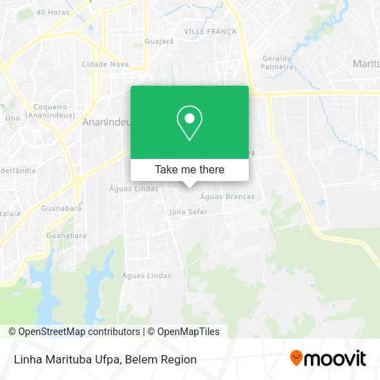 Linha Marituba Ufpa map