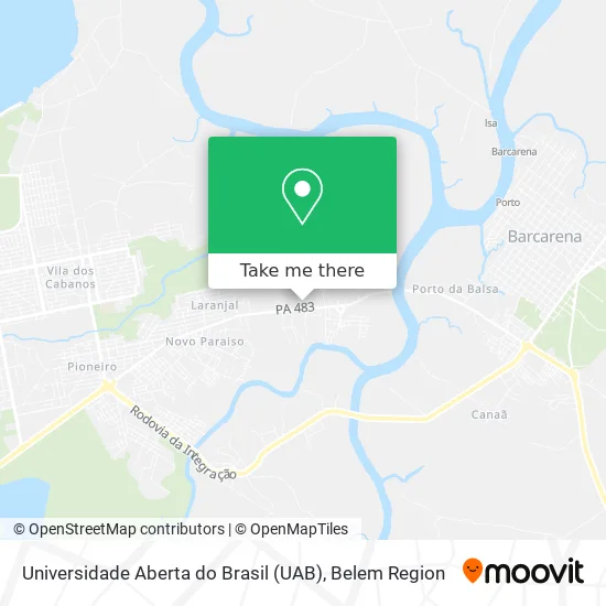 Universidade Aberta do Brasil (UAB) map