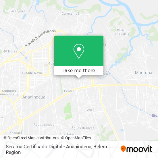 Serama Certificado Digital - Ananindeua map