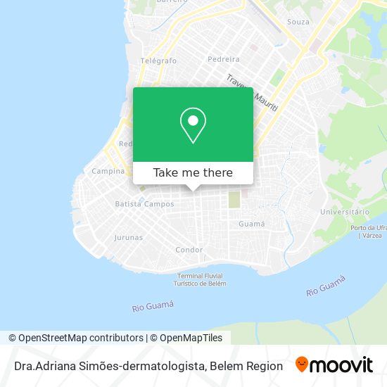 Mapa Dra.Adriana Simões-dermatologista