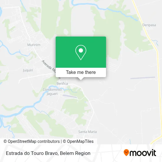 Estrada do Touro Bravo map