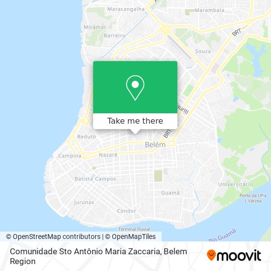 Comunidade Sto Antônio Maria Zaccaria map