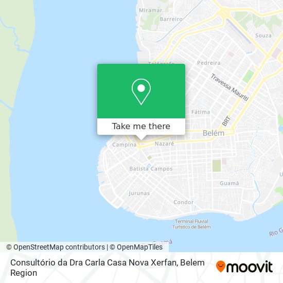 Mapa Consultório da Dra Carla Casa Nova Xerfan