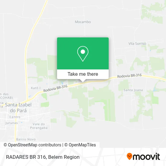 RADARES BR 316 map