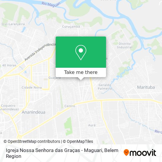 Mapa Igreja Nossa Senhora das Graças - Maguari