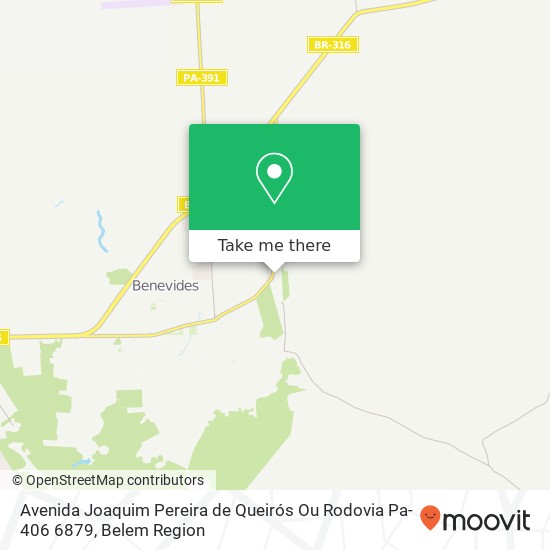 Mapa Avenida Joaquim Pereira de Queirós Ou Rodovia Pa-406 6879