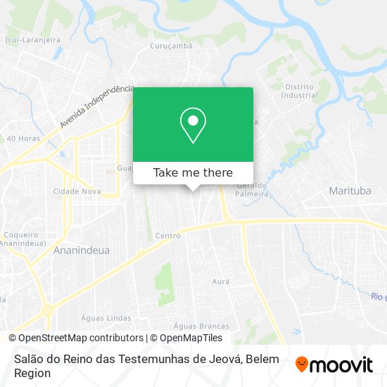 Salão do Reino das Testemunhas de Jeová map