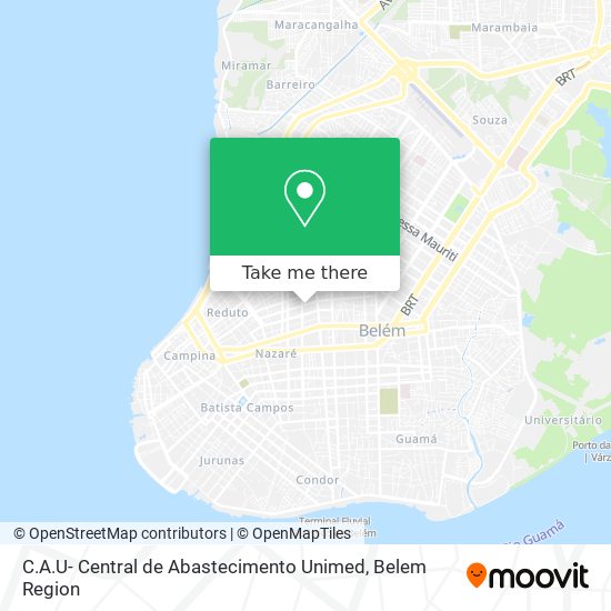 C.A.U- Central de Abastecimento Unimed map