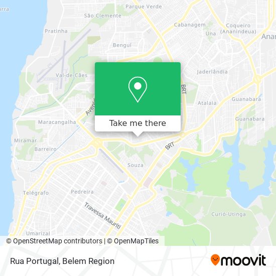 Rua Portugal map