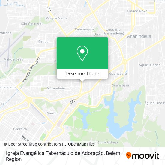 Igreja Evangélica Tabernáculo de Adoração map