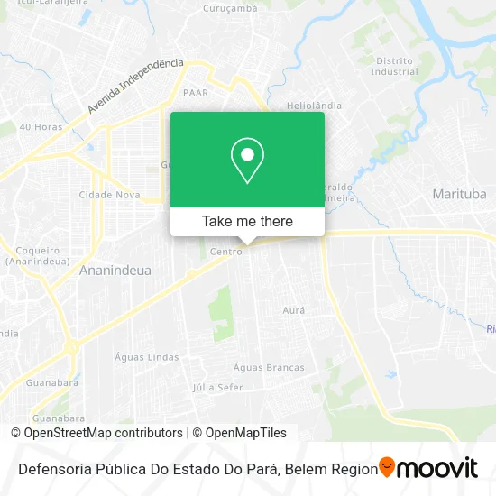 Defensoria Pública Do Estado Do Pará map