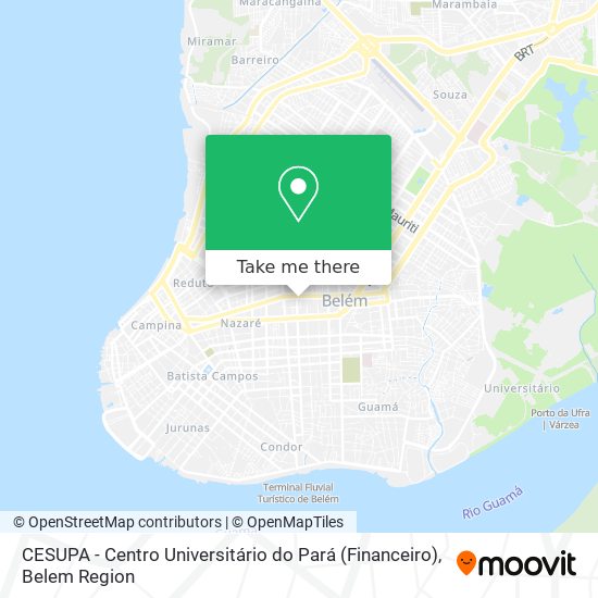 CESUPA - Centro Universitário do Pará (Financeiro) map