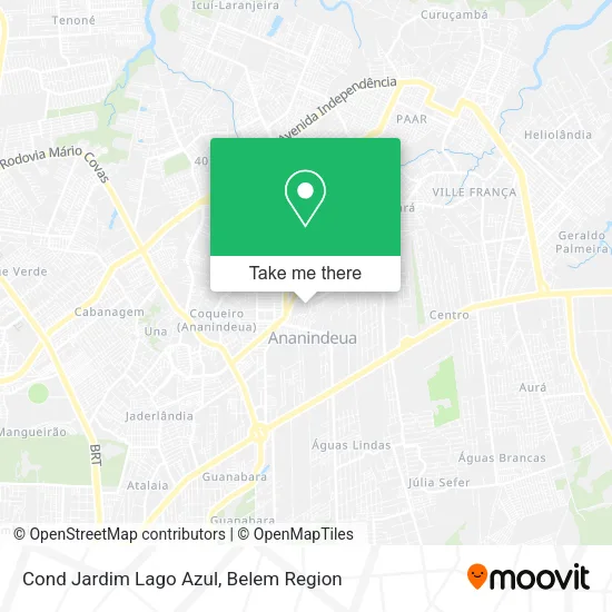 Cond Jardim Lago Azul map
