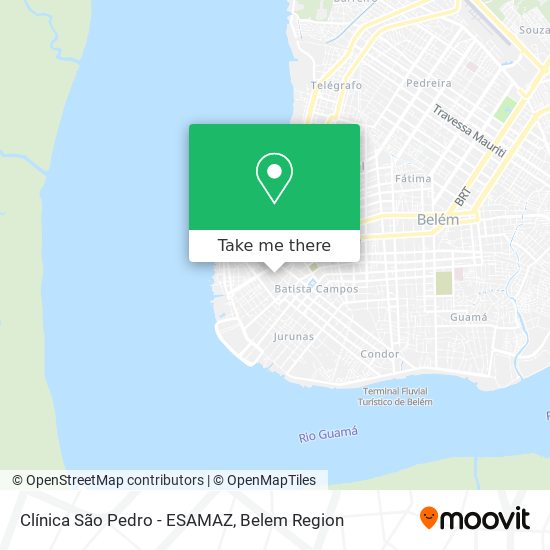 Clínica São Pedro - ESAMAZ map