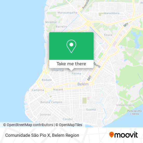 Comunidade São Pio X map