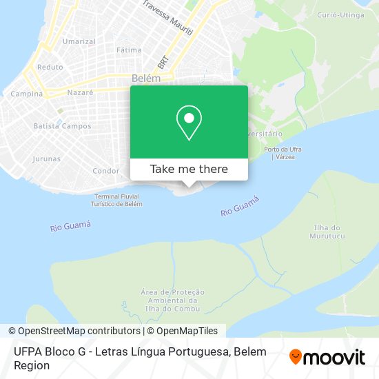 Mapa UFPA Bloco G - Letras Língua Portuguesa