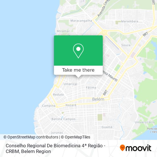 Conselho Regional De Biomedicina 4ª Região - CRBM map