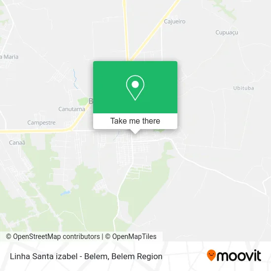 Linha Santa izabel - Belem map