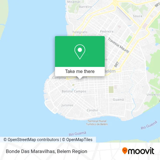 Bonde Das Maravilhas map