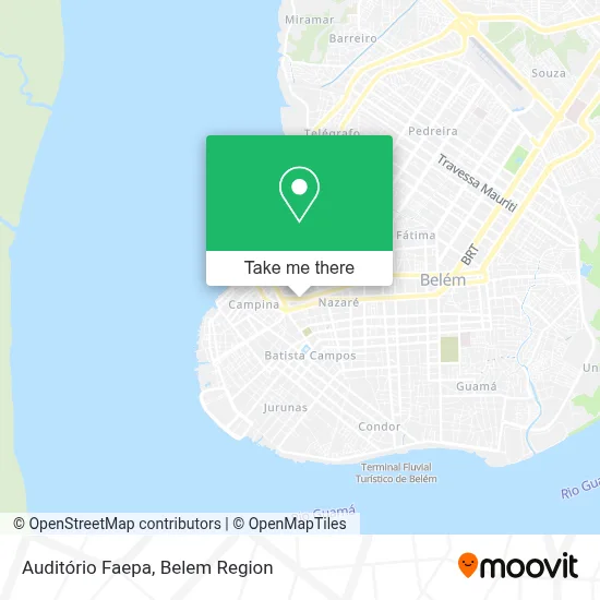 Auditório Faepa map