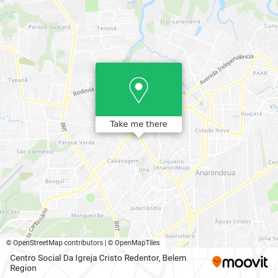 Centro Social Da Igreja Cristo Redentor map