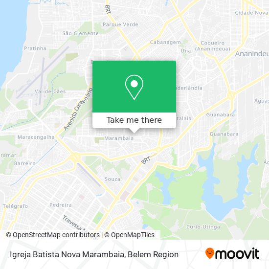 Mapa Igreja Batista Nova Marambaia