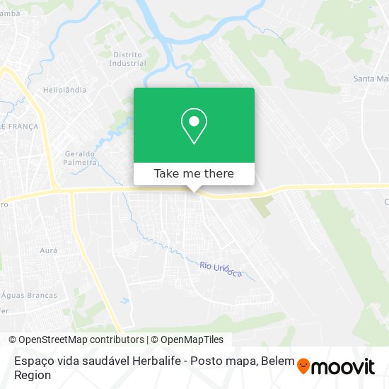 Mapa Espaço vida saudável Herbalife - Posto mapa