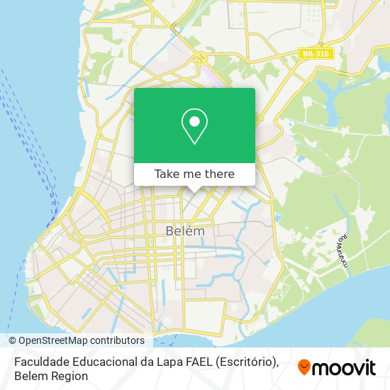 Mapa Faculdade Educacional da Lapa FAEL (Escritório)