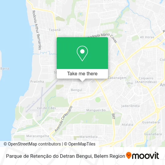 Parque de Retenção do Detran Bengui map