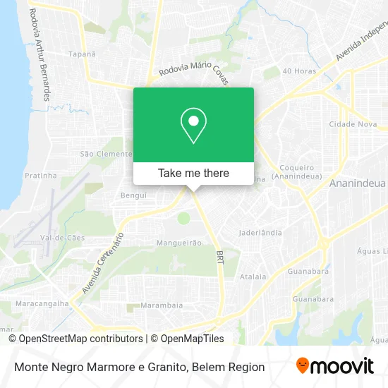 Monte Negro Marmore e Granito map