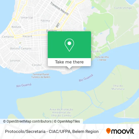 Protocolo / Secretaria - CIAC / UFPA map