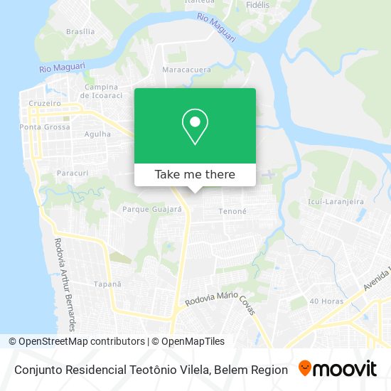 Conjunto Residencial Teotônio Vilela map