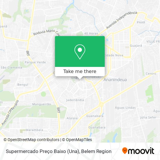 Supermercado Preço Baixo (Una) map