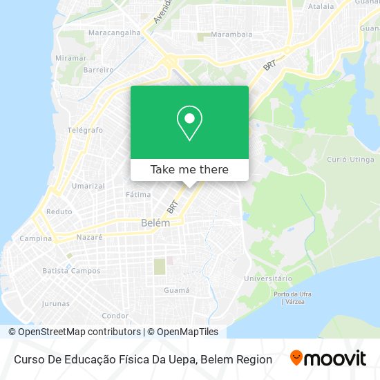 Curso De Educação Física Da Uepa map