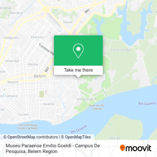 Museu Paraense Emílio Goeldi - Campus De Pesquisa map