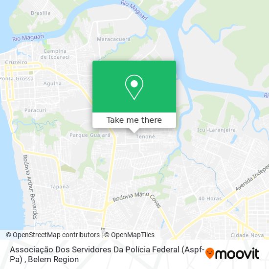 Mapa Associação Dos Servidores Da Polícia Federal (Aspf-Pa)