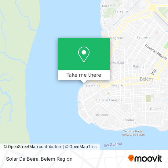 Solar Da Beira map