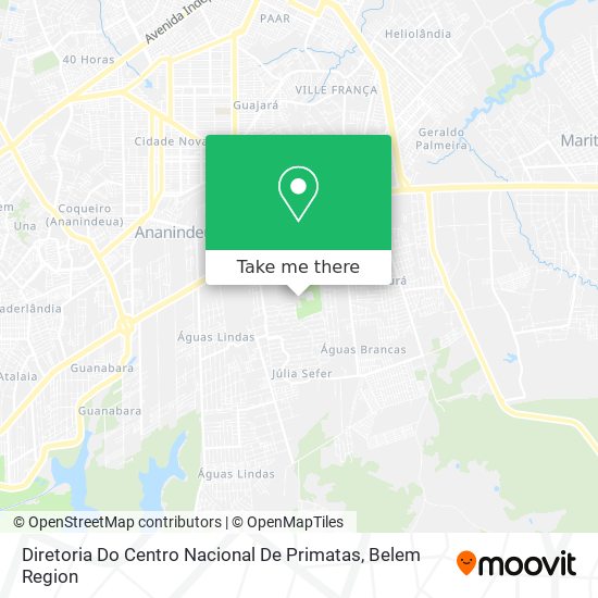 Diretoria Do Centro Nacional De Primatas map