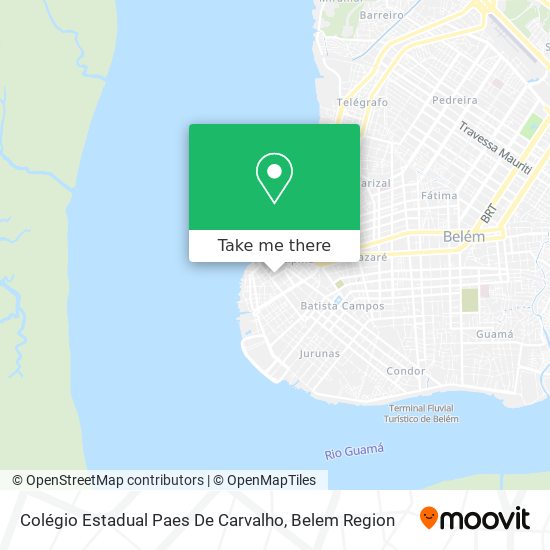 Mapa Colégio Estadual Paes De Carvalho