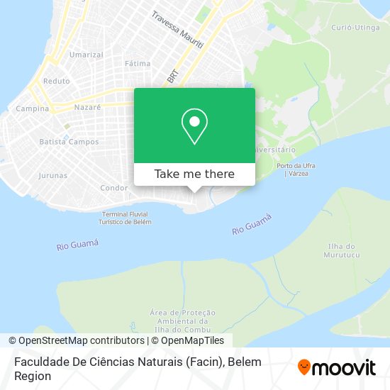 Mapa Faculdade De Ciências Naturais (Facin)