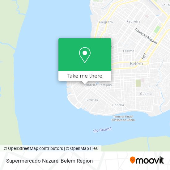 Supermercado Nazaré map