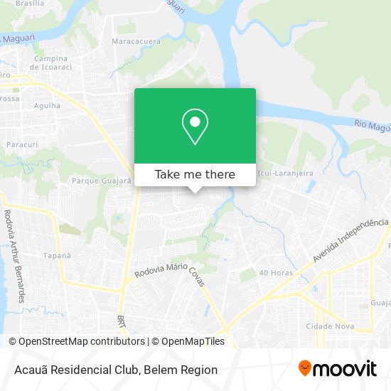 Acauã Residencial Club map