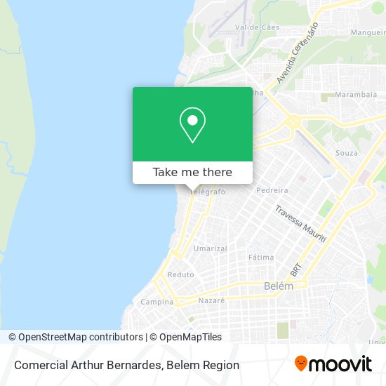 Comercial Arthur Bernardes map