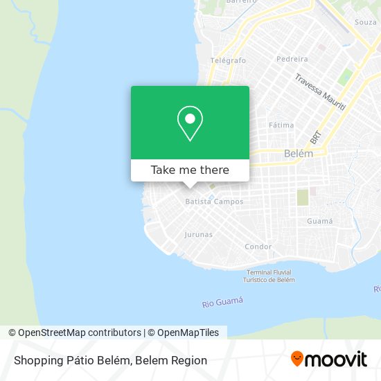 Mapa Shopping Pátio Belém