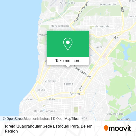 Igreja Quadrangular Sede Estadual Pará map