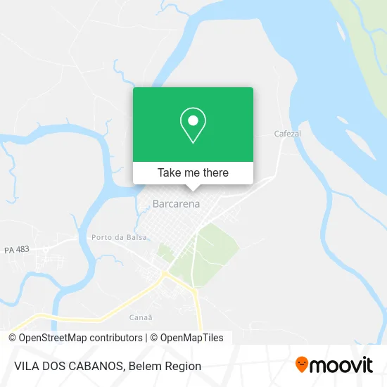 VILA DOS CABANOS map