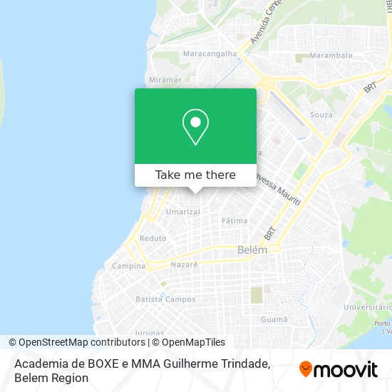 Mapa Academia de BOXE e MMA Guilherme Trindade