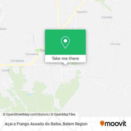 Açai e Frango Assado do Beibe map