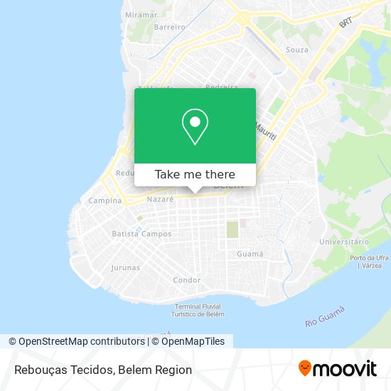 Rebouças Tecidos map