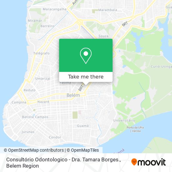 Mapa Consultório Odontologico - Dra. Tamara Borges.